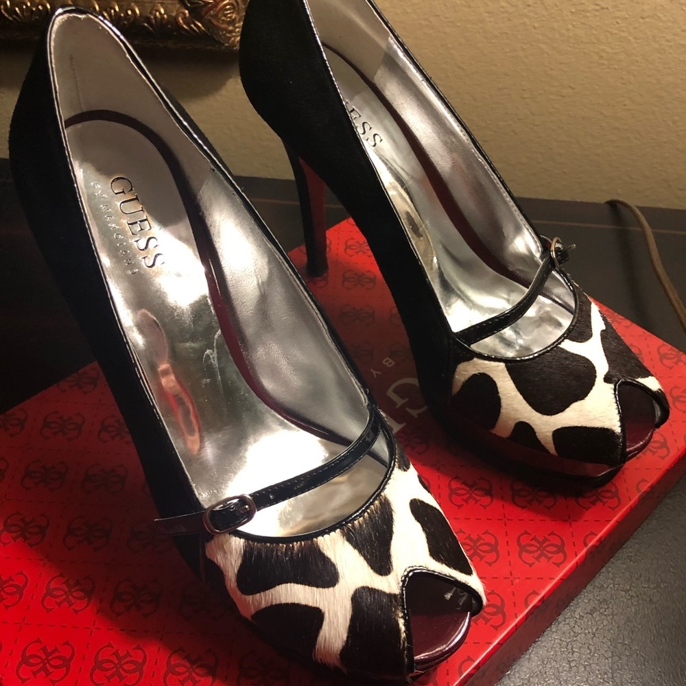 Guess Animal Print Heels